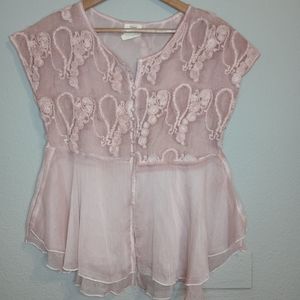 Pretty angel coquette babydoll embroidered top Whimsical Ethereal